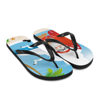 Weihnachtsmann am Strand Flip-Flops