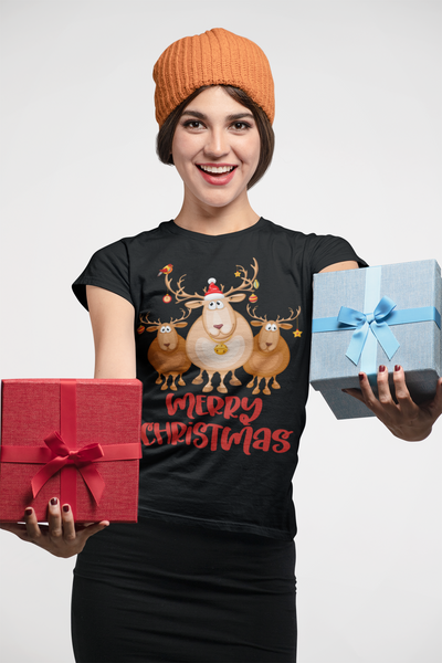 Merry christmas, Weihnachtsmann T-Shirt, Weihnachten Shirt, Geschenk Weihnachten, personalisiertes T-Shirt, Kurzärmeliges Unisex-T-Shirt