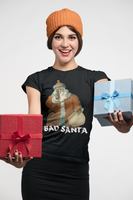 Bad Santa,  christmas shirt, holy night, sleeve t-shirt, Kurzärmeliges Unisex-T-Shirt