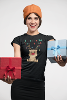 Renntier Rudolf, Weihnachtsmann T-Shirt, Weihnachten Shirt, Geschenk Weihnachten, personalisiertes T-Shirt, Kurzärmeliges Unisex-T-Shirt