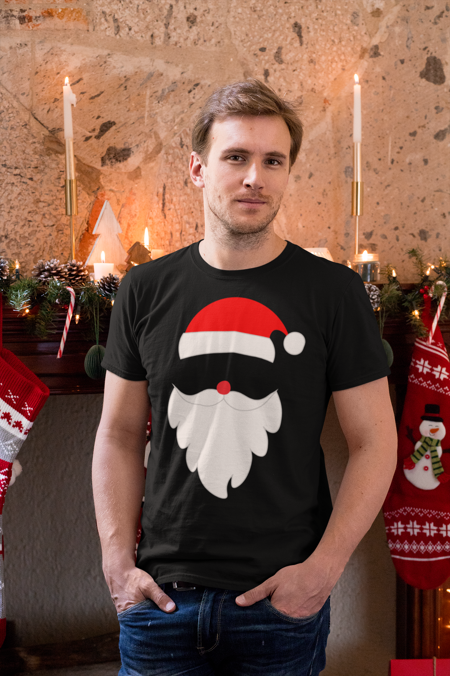 Cool Santa Claus, merry christmas, Short-Sleeve Unisex T-Shirt