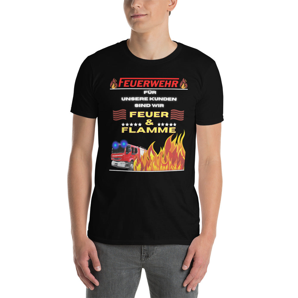 Feuerwehr Feuer und Flamme Unisex-T-Shirt