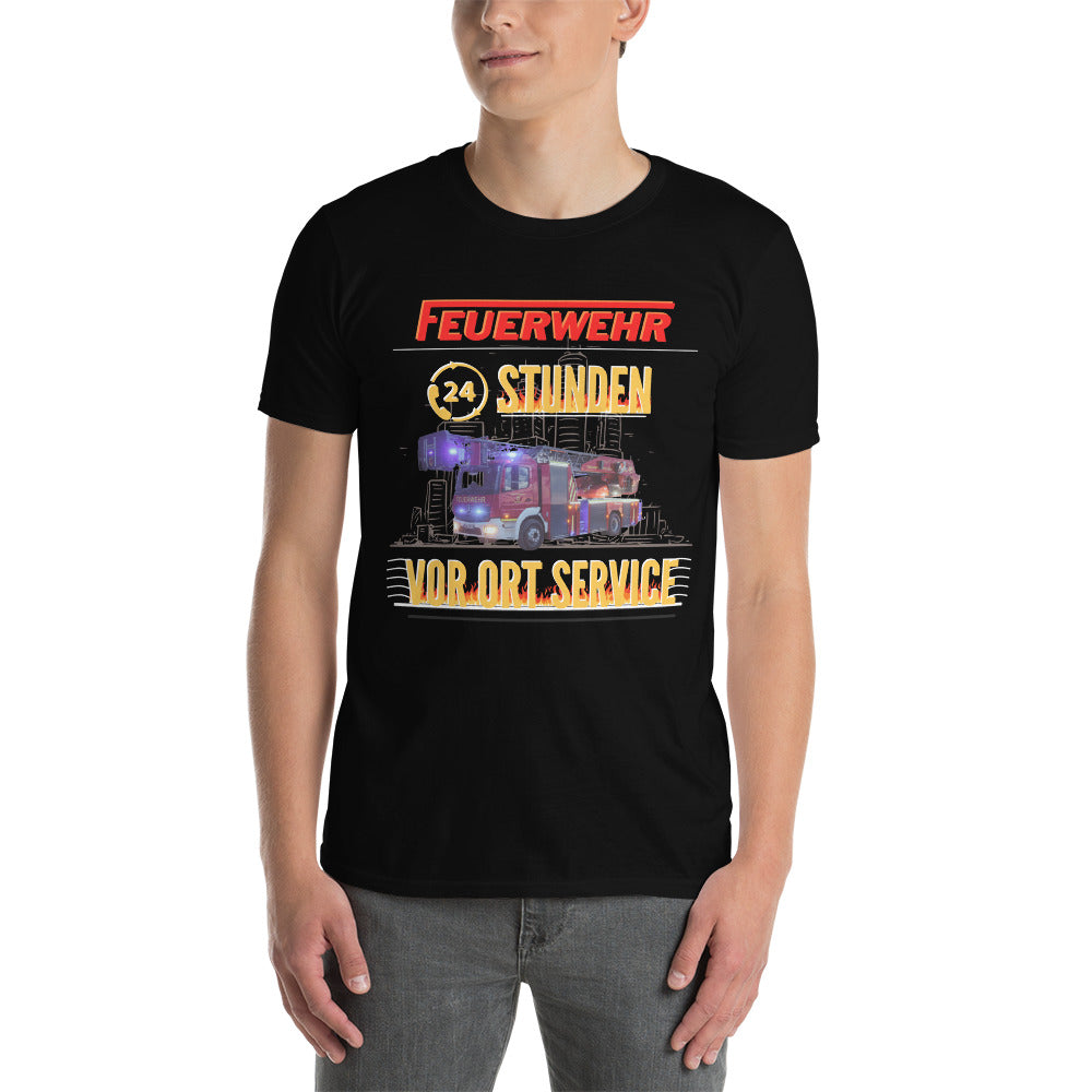 Feuerwehr 24 Stunden Vorort Service-T-Shirt