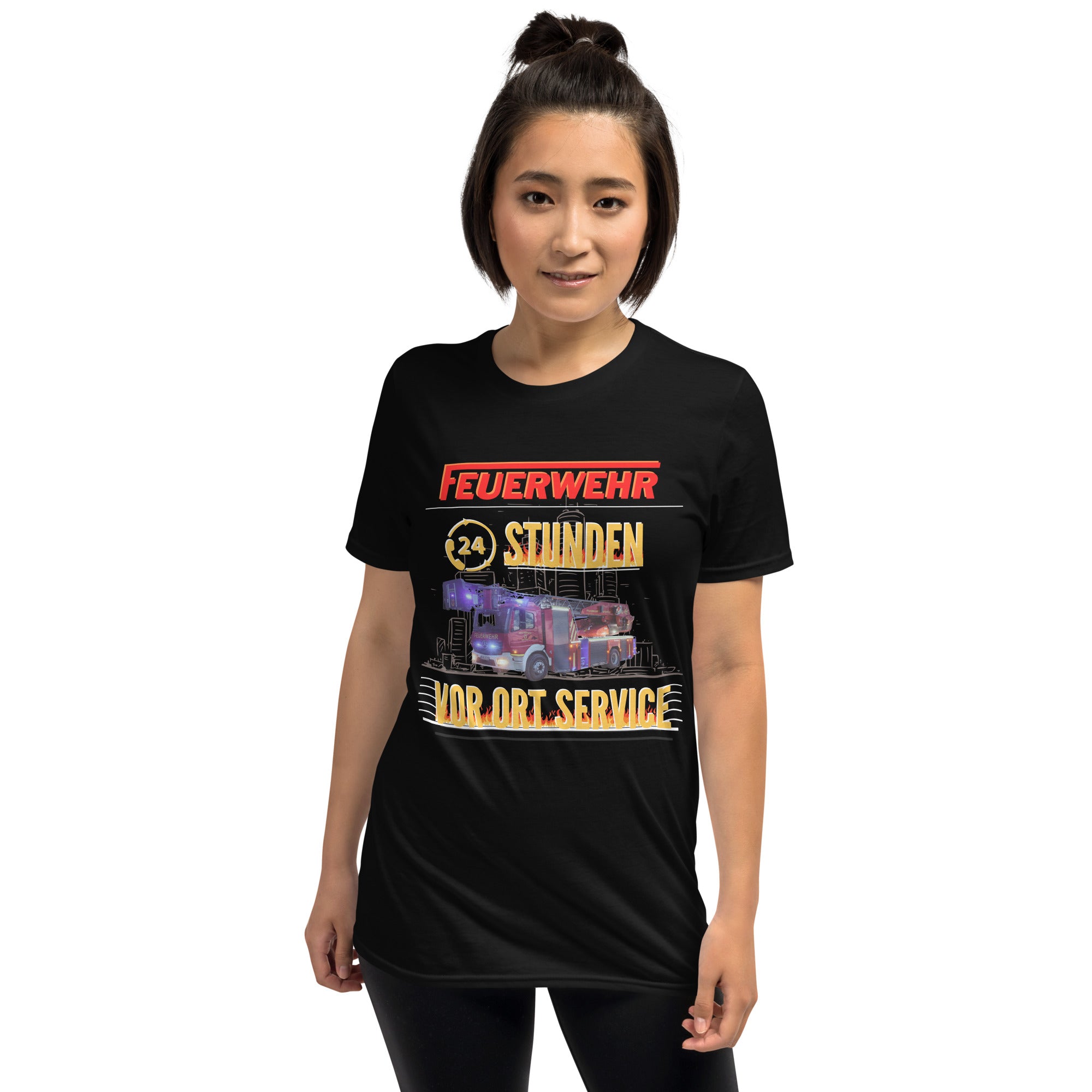 Feuerwehr 24 Stunden Vorort Service-T-Shirt