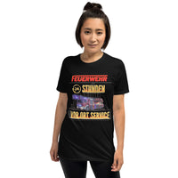 Feuerwehr 24 Stunden Vorort Service-T-Shirt