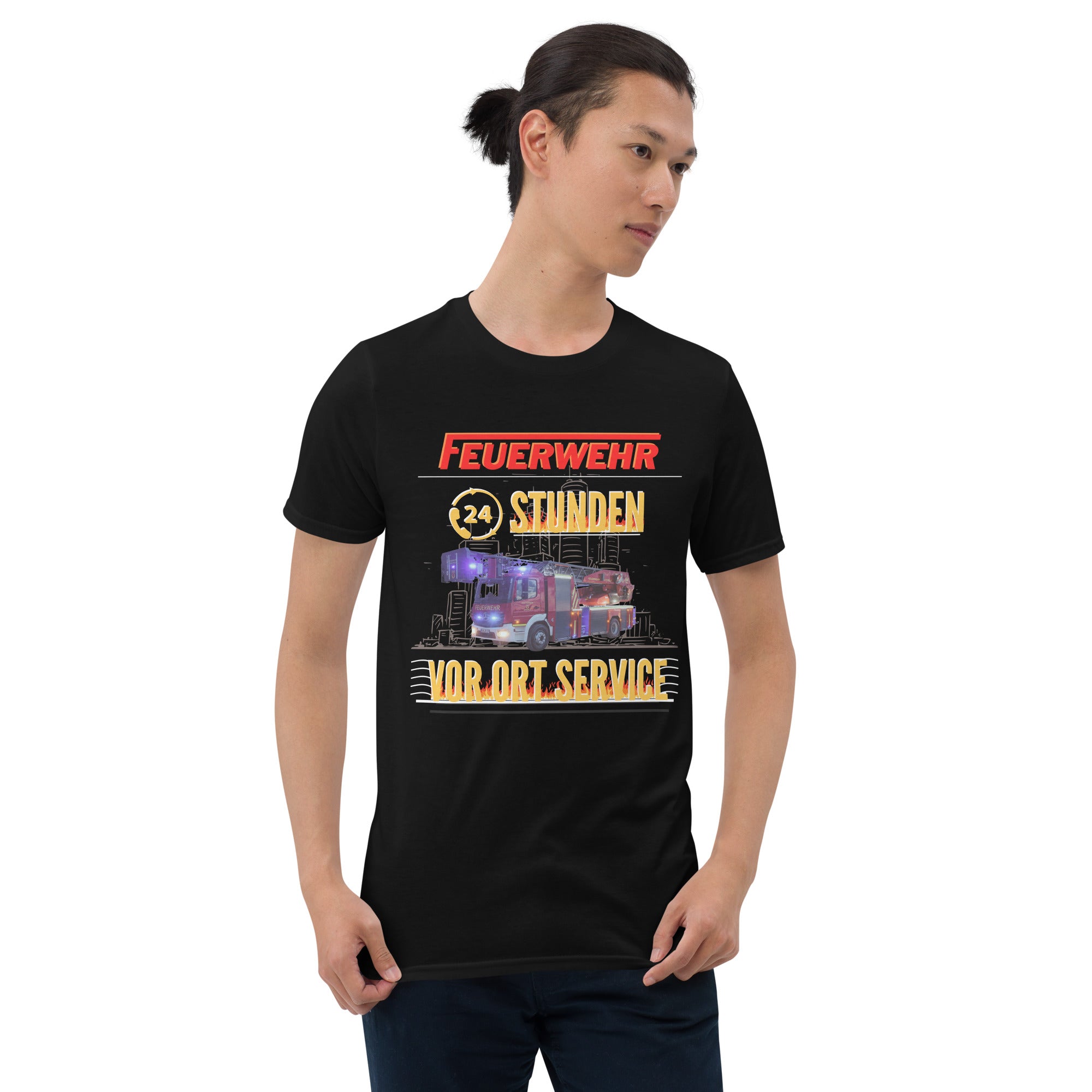 Feuerwehr 24 Stunden Vorort Service-T-Shirt