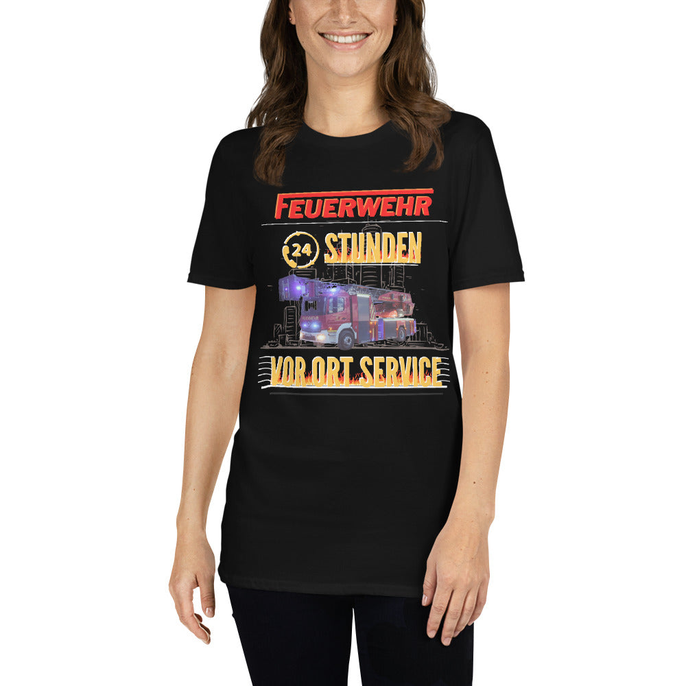 Feuerwehr 24 Stunden Vorort Service-T-Shirt