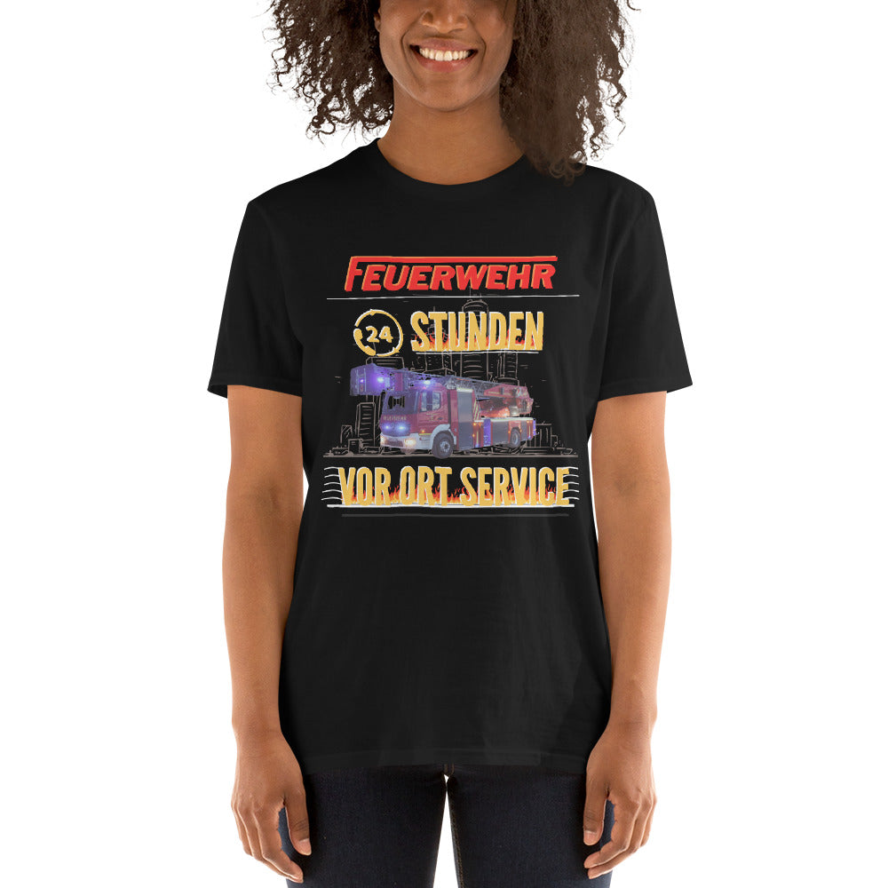Feuerwehr 24 Stunden Vorort Service-T-Shirt
