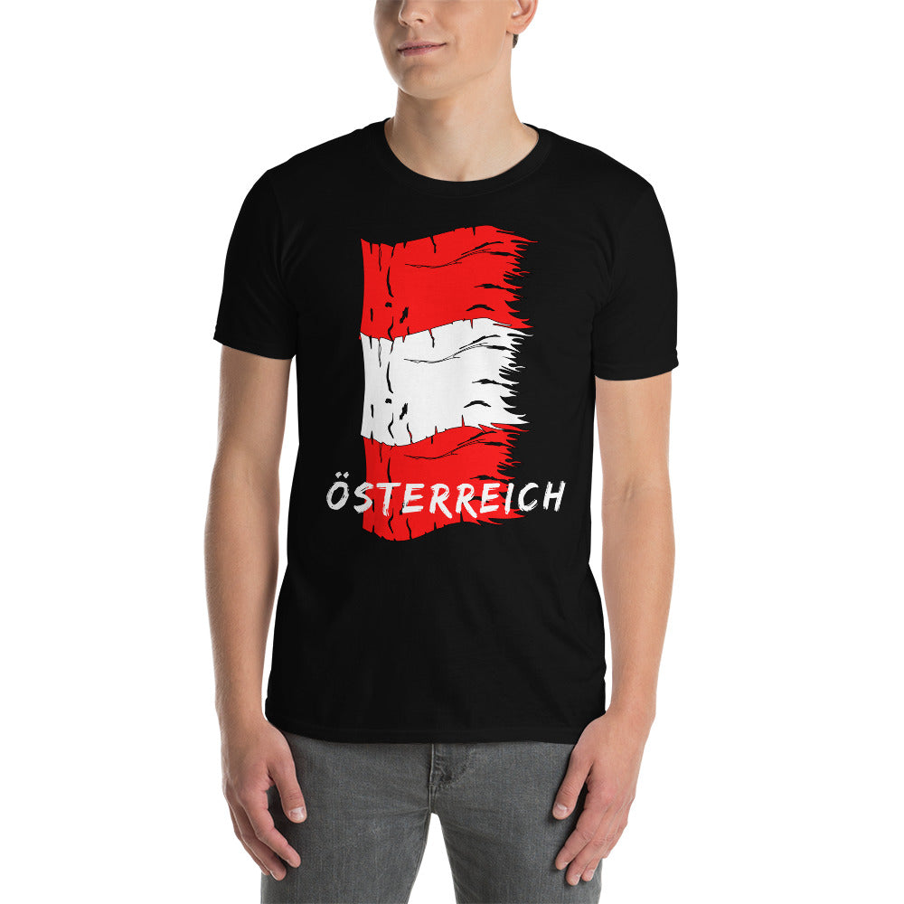 Österreich Flaggen Shirt Unisex-T-Shirt