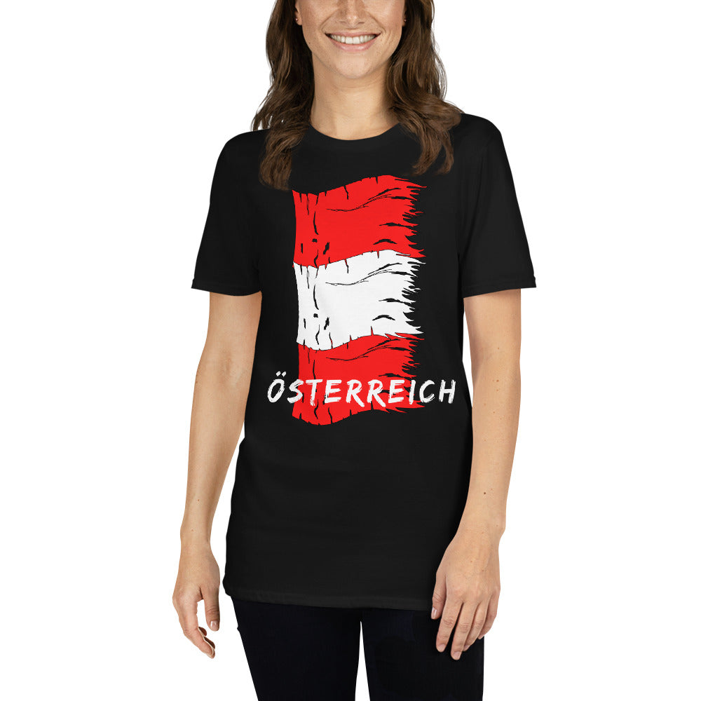Österreich Flaggen Shirt Unisex-T-Shirt