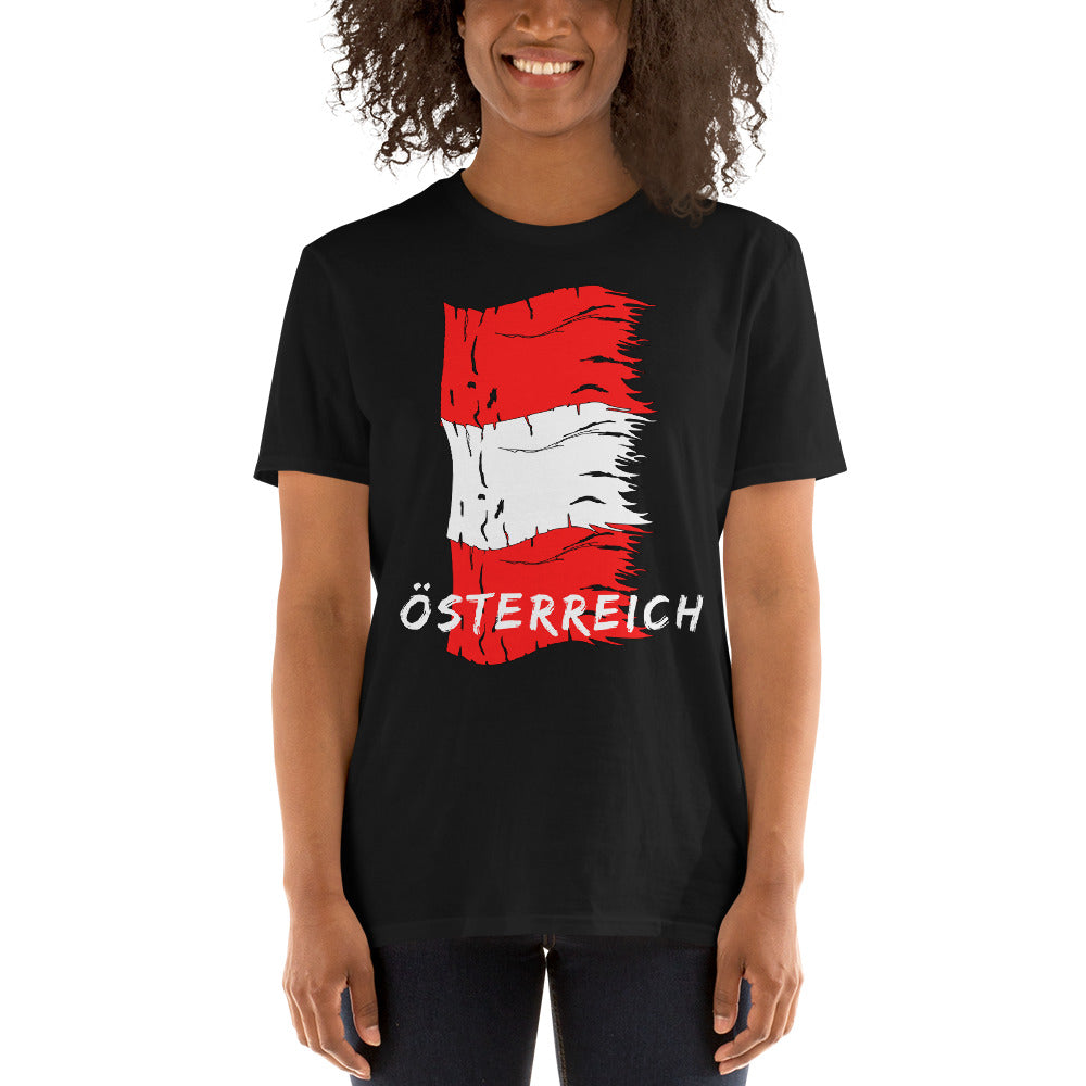 Österreich Flaggen Shirt Unisex-T-Shirt