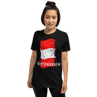 Österreich Flaggen Shirt Unisex-T-Shirt