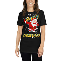 Merry Christmas, Santa Claus, Holy night, kurzärmeliges Unisex-T-Shirt