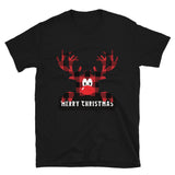 Renntier Rudolf, Weihnachten T-Shirt, personalisiertes T-Shirt, T-Shirt Druck, kurzärmeliges Unisex-T-Shirt