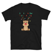 Renntier Rudolf, Weihnachtsmann T-Shirt, Weihnachten Shirt, Geschenk Weihnachten, personalisiertes T-Shirt, Kurzärmeliges Unisex-T-Shirt