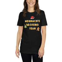 Weihnachtsbäckerei Team, Weihnachtsmann T-Shirt, Weihnachten Shirt, Geschenk Weihnachten, personalisiertes T-Shirt, Kurzärmeliges Unisex-T-Shirt