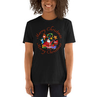 Merry Christmas, Weihnachtsmann T-Shirt, Weihnachten Shirt, Geschenk Weihnachten, personalisiertes T-Shirt, Kurzärmeliges Unisex-T-Shirt