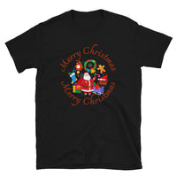 Merry Christmas, Weihnachtsmann T-Shirt, Weihnachten Shirt, Geschenk Weihnachten, personalisiertes T-Shirt, Kurzärmeliges Unisex-T-Shirt