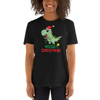 Drache, Weihnachtsmann T-Shirt, Weihnachten Shirt, Geschenk Weihnachten, personalisiertes T-Shirt, Kurzärmeliges Unisex-T-Shirt