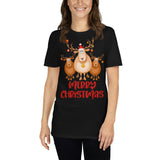 Merry christmas, Weihnachtsmann T-Shirt, Weihnachten Shirt, Geschenk Weihnachten, personalisiertes T-Shirt, Kurzärmeliges Unisex-T-Shirt