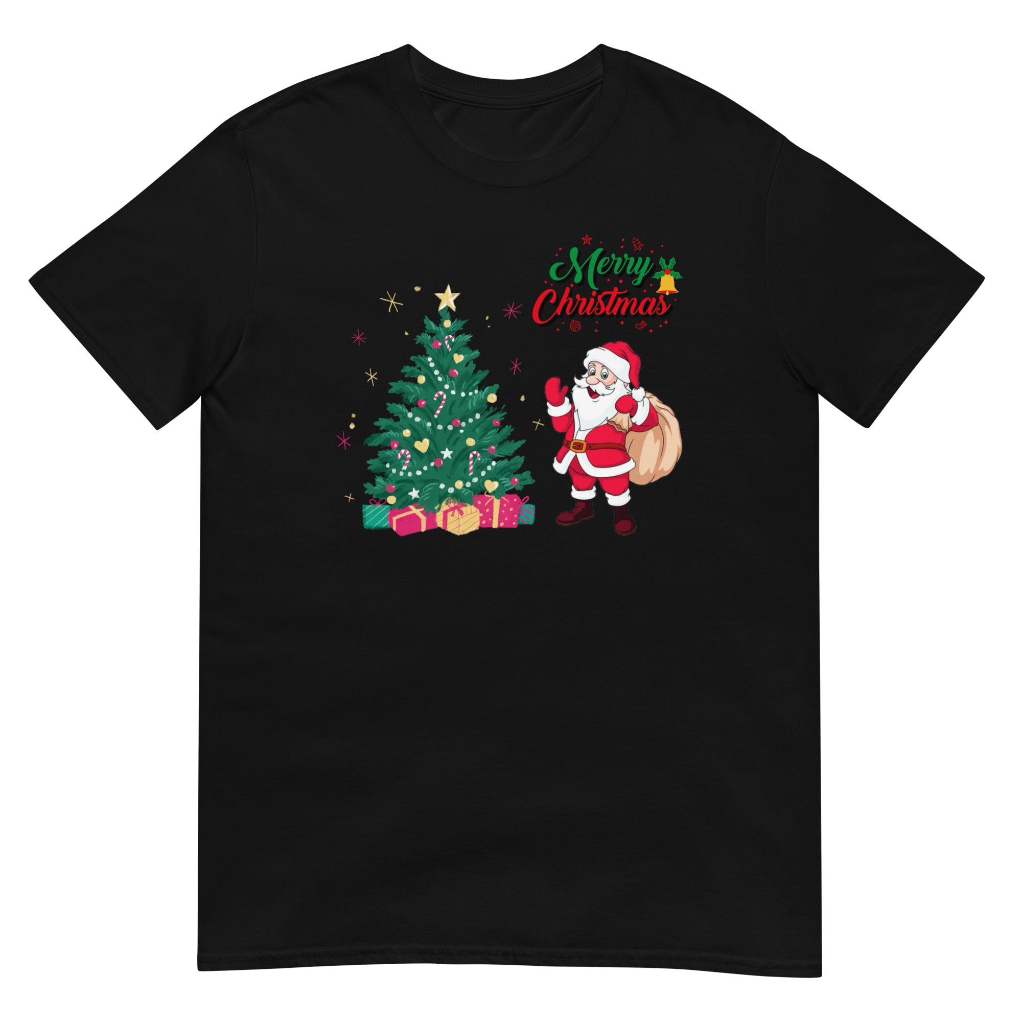 Merry Christmas, Santa Claus, Weihnachts T-Shirt, Kurzärmeliges Unisex-T-Shirt