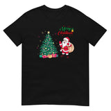 Merry Christmas, Santa Claus, Weihnachts T-Shirt, Kurzärmeliges Unisex-T-Shirt