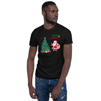 Merry Christmas, Santa Claus, Weihnachts T-Shirt, Kurzärmeliges Unisex-T-Shirt