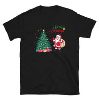 Merry Christmas, Santa Claus, Weihnachts T-Shirt, Kurzärmeliges Unisex-T-Shirt