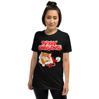 Christmas Katze, Merry Christmas, Weihnachts Katze, Kurzärmeliges Unisex-T-Shirt