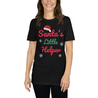 Santas little helper, Weihnachts T-Shirt, Kurzärmeliges Unisex-T-Shirt