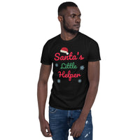 Santas little helper, Weihnachts T-Shirt, Kurzärmeliges Unisex-T-Shirt