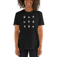 Weihnachtgsfiguren, Kurzärmeliges Unisex-T-Shirt