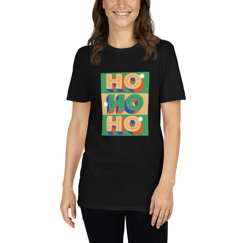 HOHOH, frohe Weihnachten, Kurzärmeliges Unisex-T-Shirt