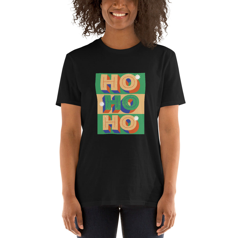 HOHOH, frohe Weihnachten, Kurzärmeliges Unisex-T-Shirt