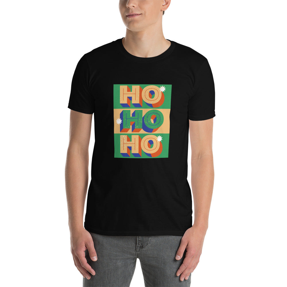 HOHOH, frohe Weihnachten, Kurzärmeliges Unisex-T-Shirt