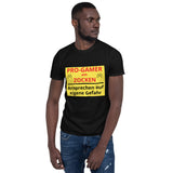 Pro Gamer am Zocken Kurzärmeliges Unisex-T-Shirt