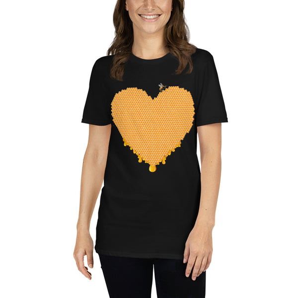 Honig Herz Kurzärmeliges Unisex-T-Shirt