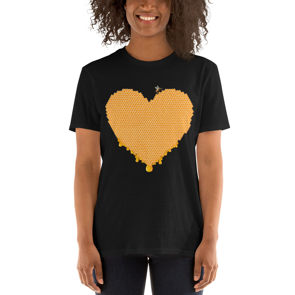 Honig Herz Kurzärmeliges Unisex-T-Shirt