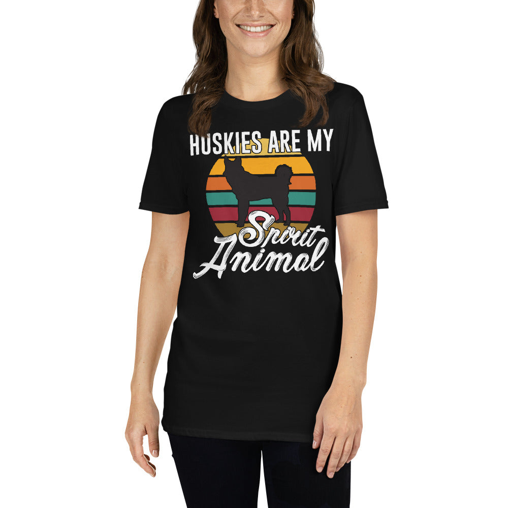 Huskies are my spirit unisex t-shirt