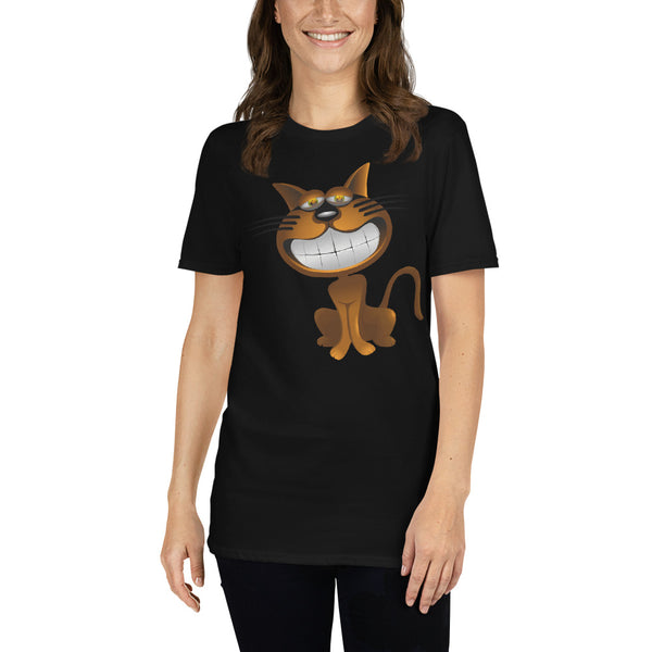 Katze lächelt Unisex-T-Shirt