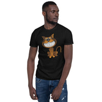 Katze lächelt Unisex-T-Shirt
