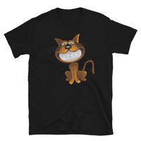 Katze lächelt Unisex-T-Shirt