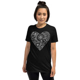 Mandala Herz Unisex-T-Shirt