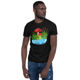 Teich mit Frosch Unisex-T-Shirt