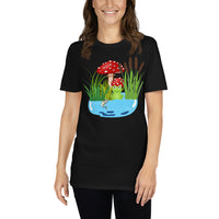 Teich mit Frosch Unisex-T-Shirt