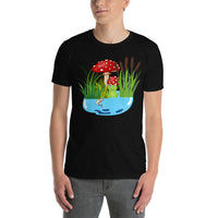 Teich mit Frosch Unisex-T-Shirt