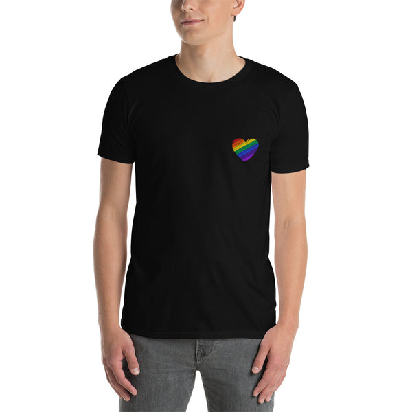 Regenbogen Herz Unisex-T-Shirt