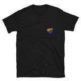 Regenbogen Herz Unisex-T-Shirt