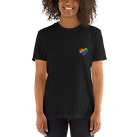 Regenbogen Herz Unisex-T-Shirt