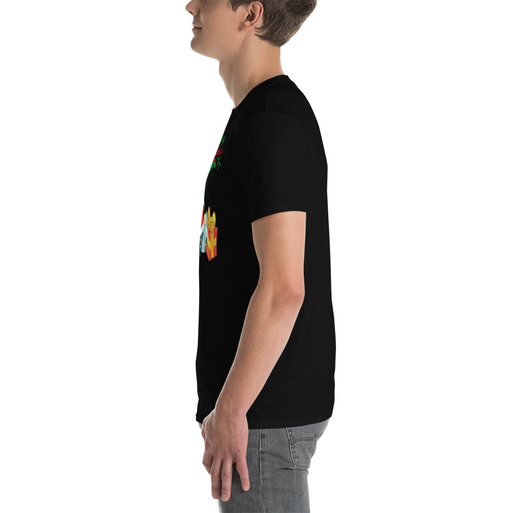 Merry christmas, santa claus, Kurzärmeliges Unisex-T-Shirt